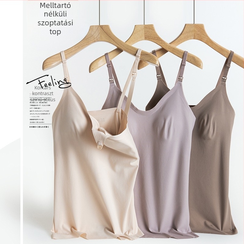 Kismama szoptatós top, Sling-stílus, ujjatlan, nylon 50–70% anyag, 161–180 g/m², minden évszakhoz