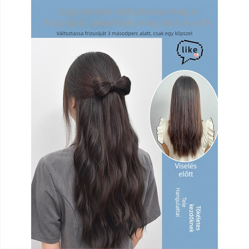 Lófarok paróka rögzítő klippel, hőálló vezeték, márka Tange Hair Products, modell PY287 PY277 PY141, nőknek, nem alkalmas forró festésre