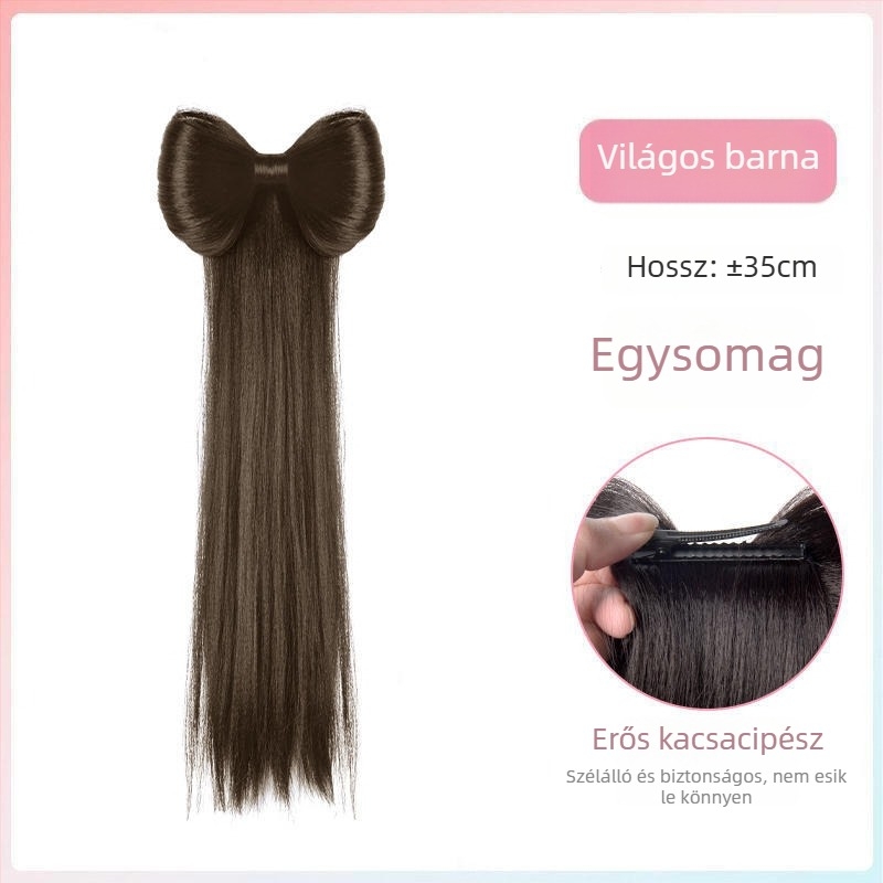 Lófarok paróka rögzítő klippel, hőálló vezeték, márka Tange Hair Products, modell PY287 PY277 PY141, nőknek, nem alkalmas forró festésre
