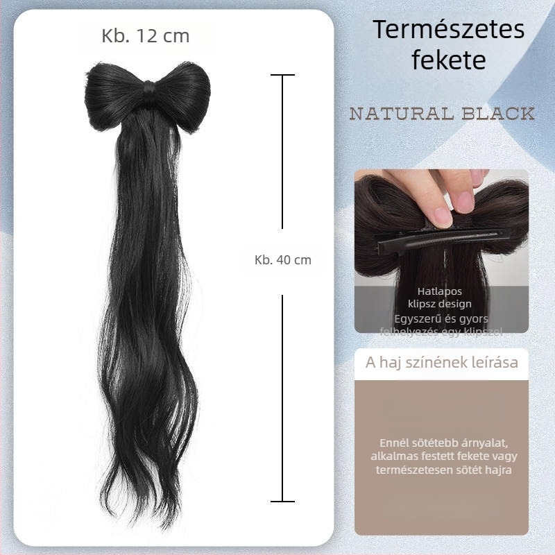 Lófarok paróka rögzítő klippel, hőálló vezeték, márka Tange Hair Products, modell PY287 PY277 PY141, nőknek, nem alkalmas forró festésre