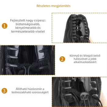 Lófark paróka, hőálló szálakból, modell Big Grab Straight Ponytail, márka Fragrant, nőknek