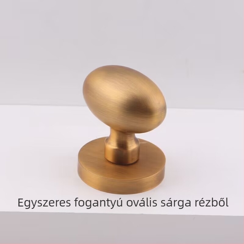 Egyszeroldali gömbfogantyú rejtett ajtókhoz, kör alakú, könnyű luxus stílus; anyag: cinkötvözet; felületkezelés: galvanizálás; használat: csak fogantyú; modell: egyszers oldalú gömbfogantyú