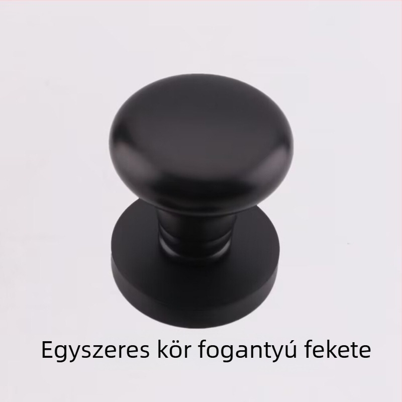 Egyszeroldali gömbfogantyú rejtett ajtókhoz, kör alakú, könnyű luxus stílus; anyag: cinkötvözet; felületkezelés: galvanizálás; használat: csak fogantyú; modell: egyszers oldalú gömbfogantyú