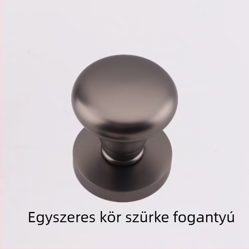 Egyszeroldali gömbfogantyú rejtett ajtókhoz, kör alakú, könnyű luxus stílus; anyag: cinkötvözet; felületkezelés: galvanizálás; használat: csak fogantyú; modell: egyszers oldalú gömbfogantyú