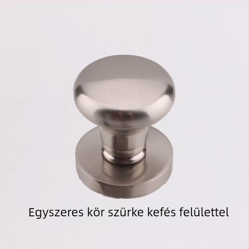Egyszeroldali gömbfogantyú rejtett ajtókhoz, kör alakú, könnyű luxus stílus; anyag: cinkötvözet; felületkezelés: galvanizálás; használat: csak fogantyú; modell: egyszers oldalú gömbfogantyú