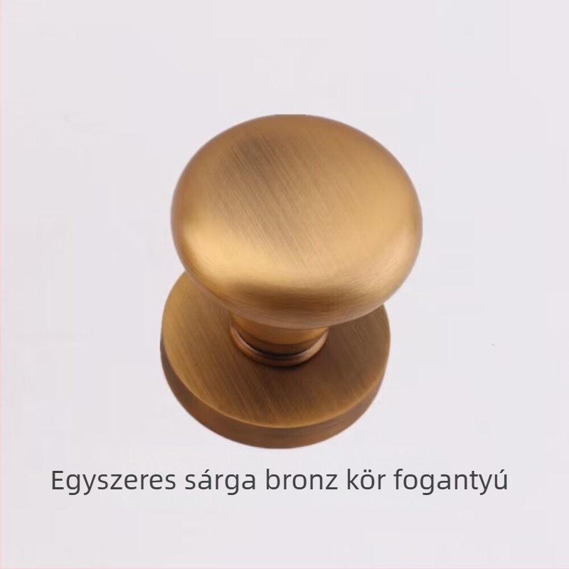 Egyszeroldali gömbfogantyú rejtett ajtókhoz, kör alakú, könnyű luxus stílus; anyag: cinkötvözet; felületkezelés: galvanizálás; használat: csak fogantyú; modell: egyszers oldalú gömbfogantyú