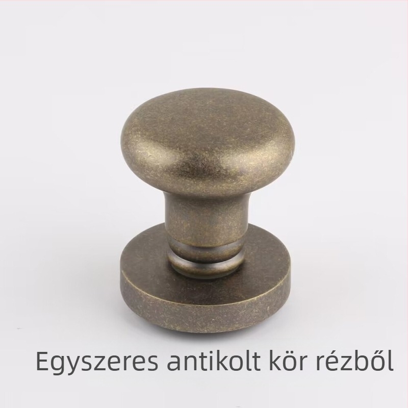 Egyszeroldali gömbfogantyú rejtett ajtókhoz, kör alakú, könnyű luxus stílus; anyag: cinkötvözet; felületkezelés: galvanizálás; használat: csak fogantyú; modell: egyszers oldalú gömbfogantyú