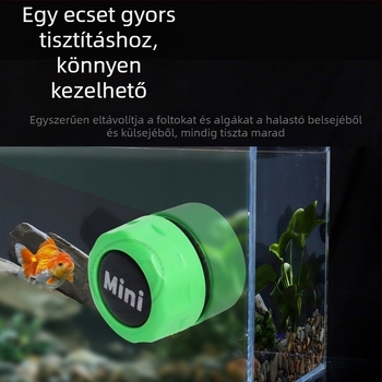 Mágneses algamentesítő tisztító akváriumüveghez, kerámia és aktív szén anyaggal, 20 g tömeg, 10 darabos csomag