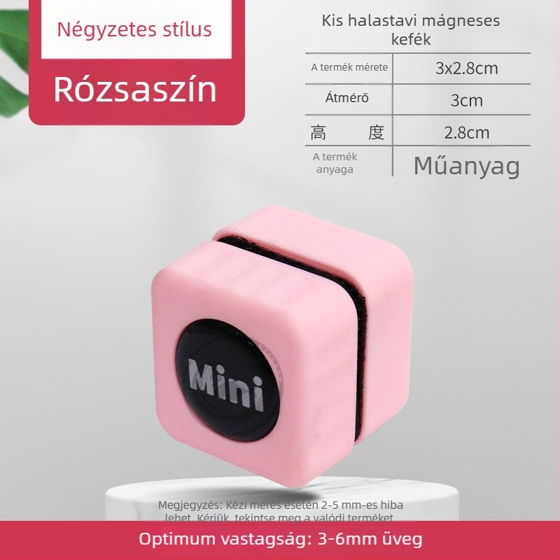 Mágneses algamentesítő tisztító akváriumüveghez, kerámia és aktív szén anyaggal, 20 g tömeg, 10 darabos csomag