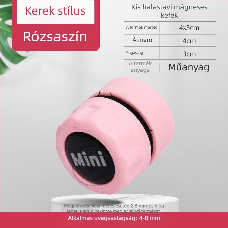 Mágneses algamentesítő tisztító akváriumüveghez, kerámia és aktív szén anyaggal, 20 g tömeg, 10 darabos csomag