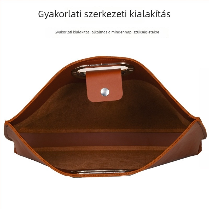 PU anyagú vízálló laptop táska, belső bélés nélkül, 697 g