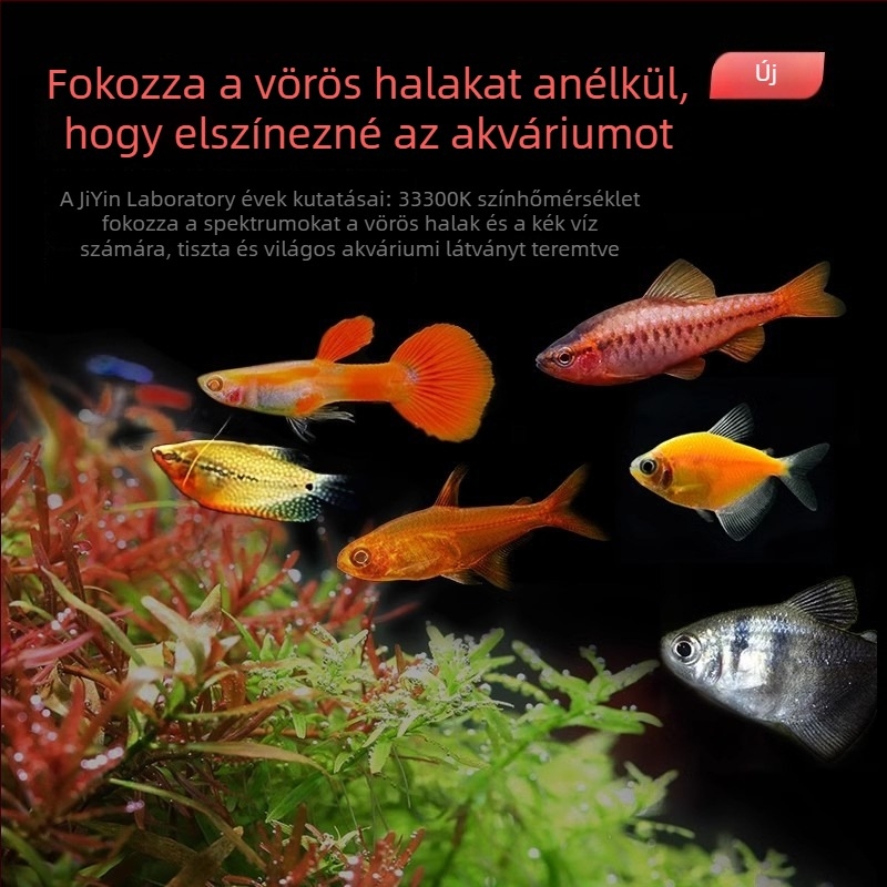 Jiyin Akváriumi LED merülő lámpa, alumínium ötvözet burkolattal, vízálló