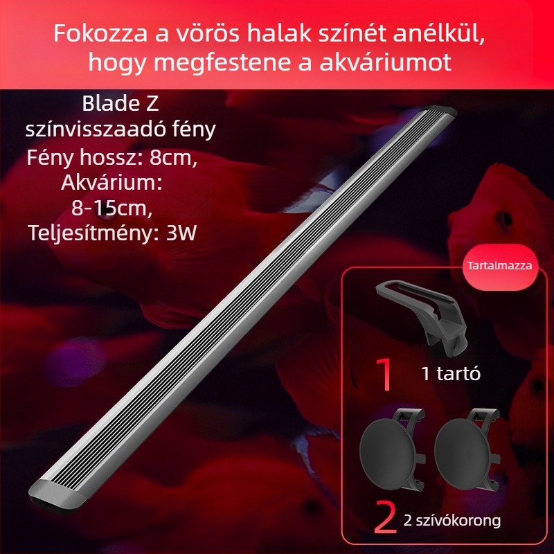Jiyin Akváriumi LED merülő lámpa, alumínium ötvözet burkolattal, vízálló