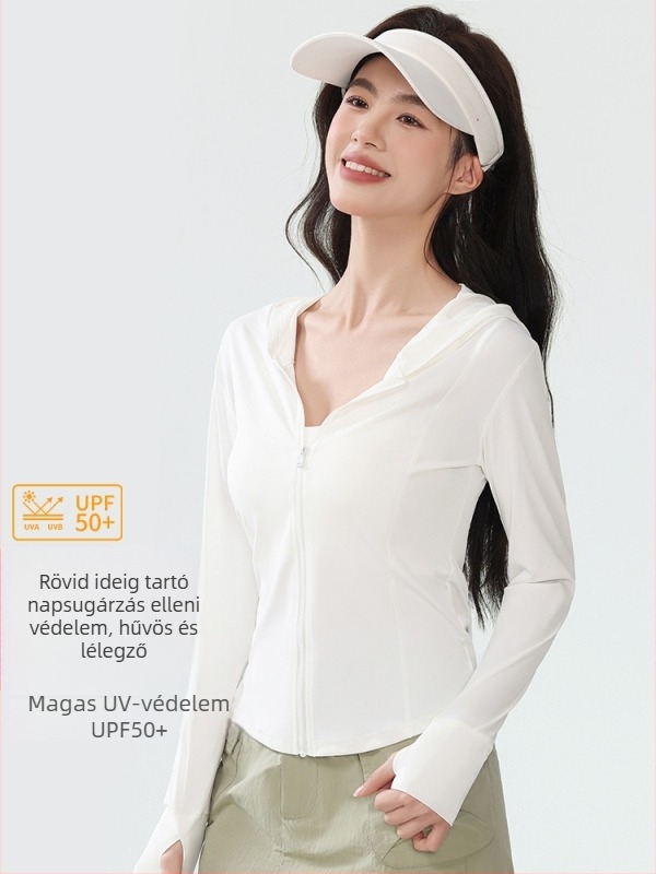 Női UPF50 Ice Silk napvédő dzseki – könnyű nyári kültéri viselet