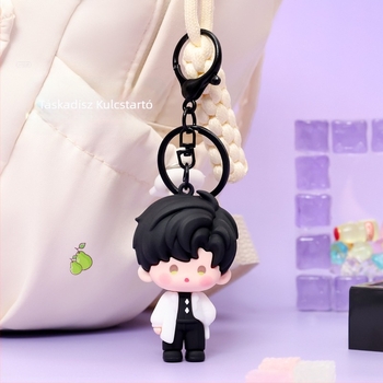 Yiyou Love sorozat kulcstartó, aranyos PVC Xiaoyu és Xiaoche figurák iskolatáskára