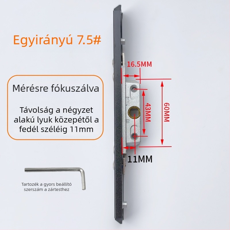 Ablakzár jelszavas zár, rozsdamentes acél, kétirányú zárómechanizmus, otthoni ablakokhoz és ajtókhoz