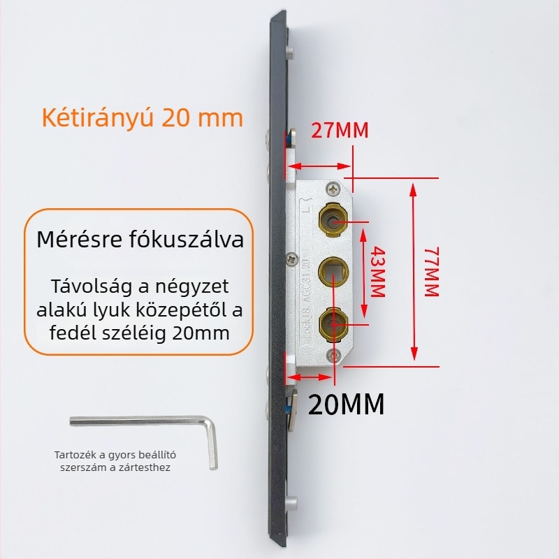 Ablakzár jelszavas zár, rozsdamentes acél, kétirányú zárómechanizmus, otthoni ablakokhoz és ajtókhoz