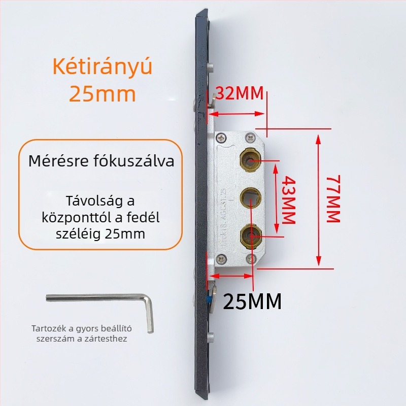 Ablakzár jelszavas zár, rozsdamentes acél, kétirányú zárómechanizmus, otthoni ablakokhoz és ajtókhoz