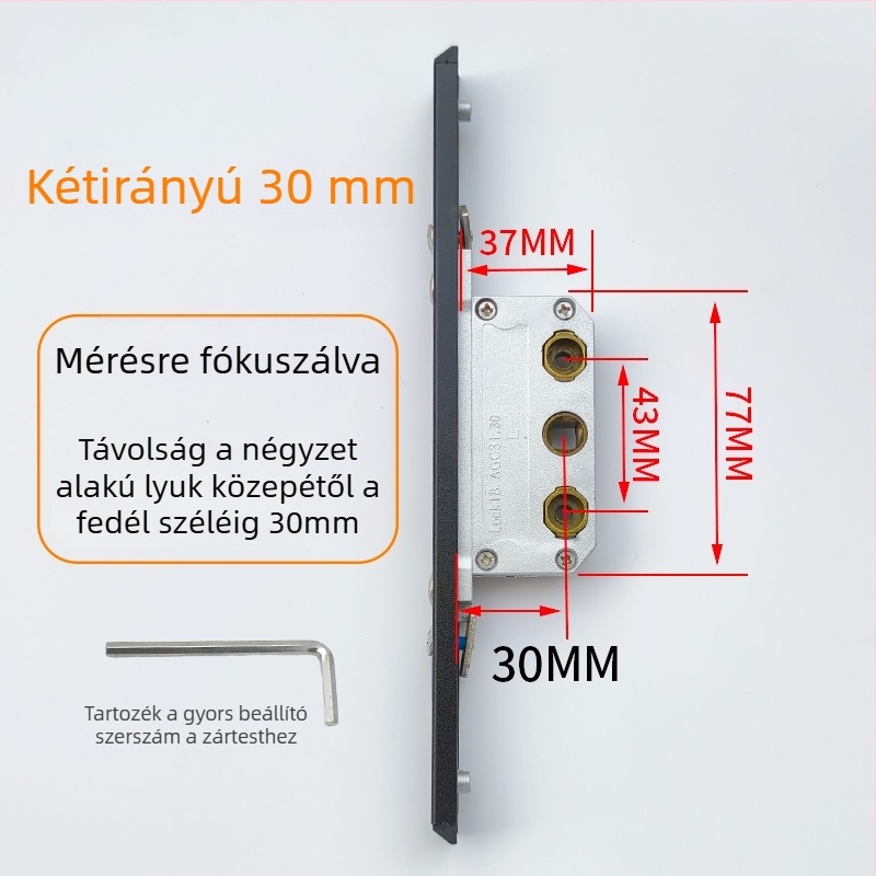 Ablakzár jelszavas zár, rozsdamentes acél, kétirányú zárómechanizmus, otthoni ablakokhoz és ajtókhoz