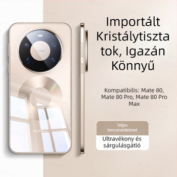 Átlátszó TPU tok elektroplát bevonattal Huawei Mate80 és Mate70 Pro – ütésálló, minimalist design