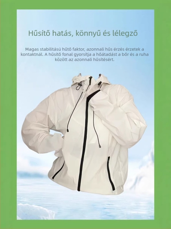 Nylonból készült UV-védelmet nyújtó ruházat, Ice Silk anyag, hosszú ujjú, UPF50+