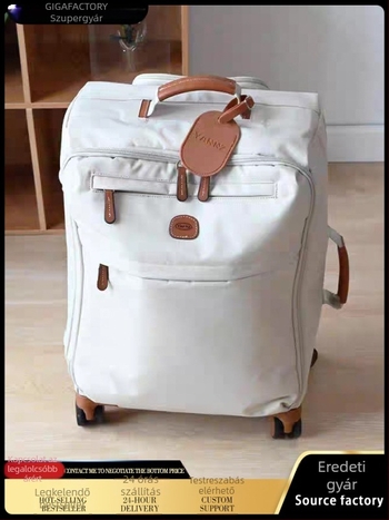 Nylonból készült ultrakönnyű kézipoggyász, vízálló, cipzáras nyitás, 2,5 kg, univerzális kerekek