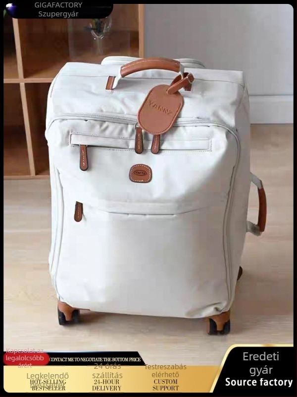 Nylonból készült ultrakönnyű kézipoggyász, vízálló, cipzáras nyitás, 2,5 kg, univerzális kerekek