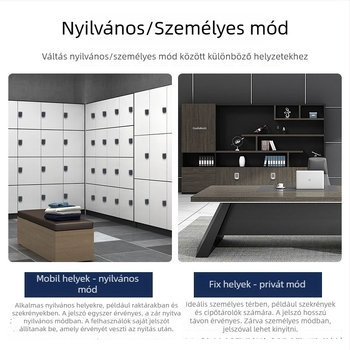 Tároló szekrény elektronikus billentyűzárral — Baoleji modell 61982, műanyag, szekrényekhez, modern minimalista stílus