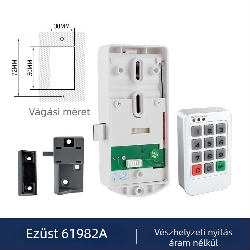 Tároló szekrény elektronikus billentyűzárral — Baoleji modell 61982, műanyag, szekrényekhez, modern minimalista stílus