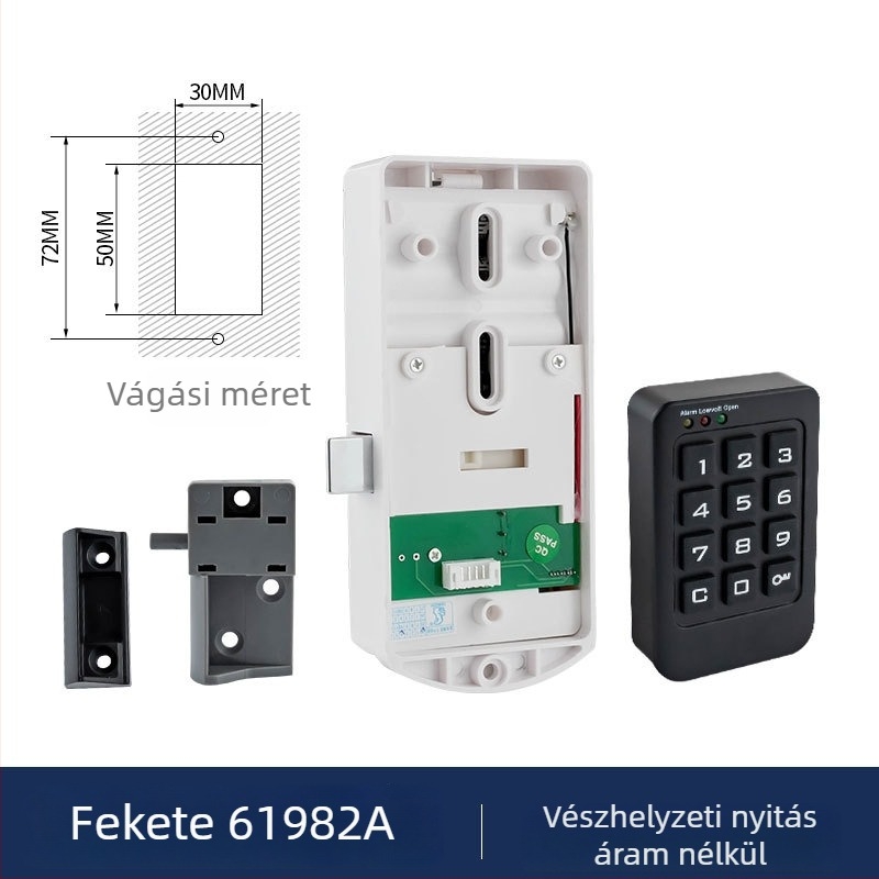 Tároló szekrény elektronikus billentyűzárral — Baoleji modell 61982, műanyag, szekrényekhez, modern minimalista stílus