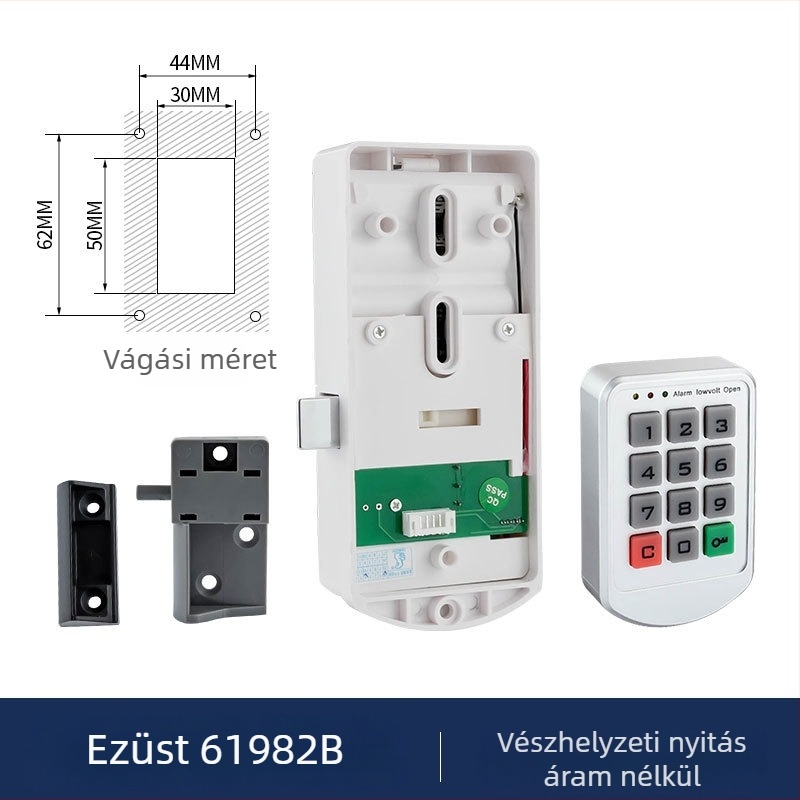 Tároló szekrény elektronikus billentyűzárral — Baoleji modell 61982, műanyag, szekrényekhez, modern minimalista stílus