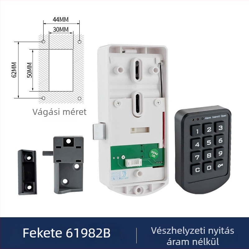 Tároló szekrény elektronikus billentyűzárral — Baoleji modell 61982, műanyag, szekrényekhez, modern minimalista stílus