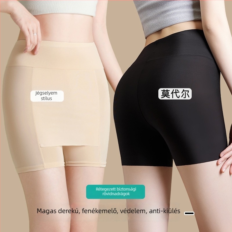 Női nylon biztonsági rövidnadrág, légáteresztő, vékony, 3/4 hosszúság