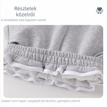 Lányoknak való kordbársony nadrág nyúlszőrrel, My Melody & Kuromi témájú, koreai stílus, 2025 tavasz – 3–8 éves korosztálynak.