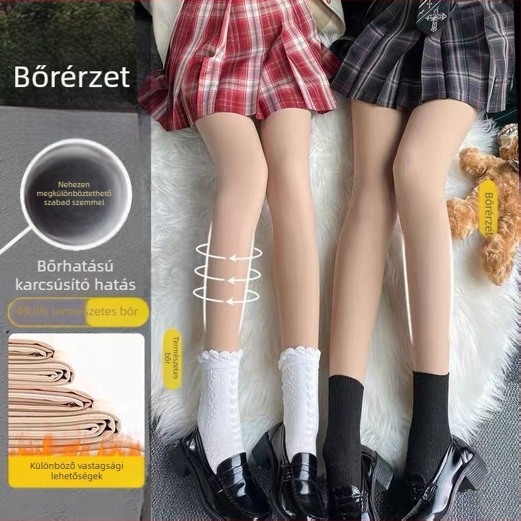 Női chenille melegítő leggings meleg béléssel, nude színben, vastag, tavasz–ősz–téli viseletre