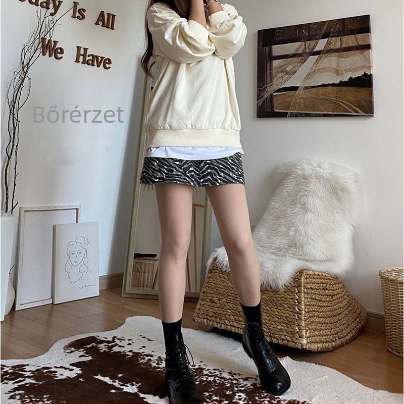 Női chenille melegítő leggings meleg béléssel, nude színben, vastag, tavasz–ősz–téli viseletre
