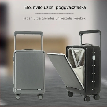 Kézipoggyász TSA jelszós zár, PC anyagból, csendes dupla soros kerekek, húzórúddal, kézipoggyászhoz alkalmas