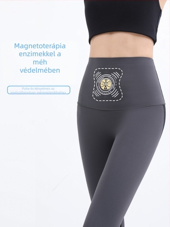 Fleece bevonatú jóga nadrág, magas derék és derak támasz, nylon/elastán (70-80% nylon, 20-30% elastán), 3D minta, őszi 2023
