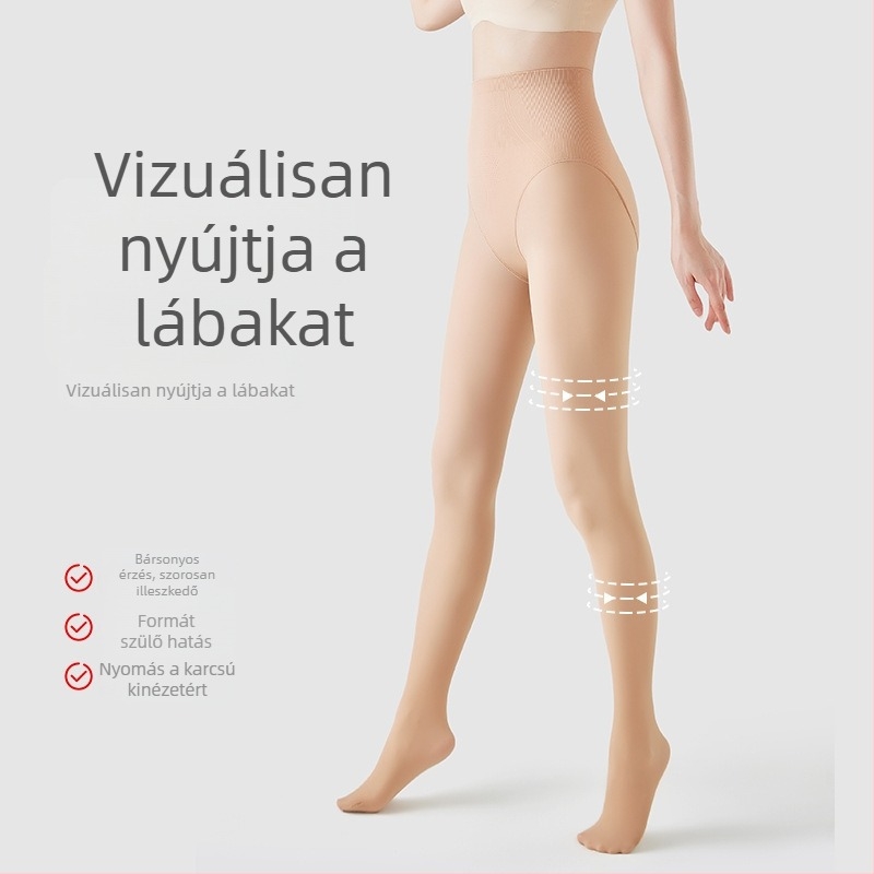 Egy darabos harisnyanadrág nylonból, magas derék, karcsú szabás, hosszú fazon