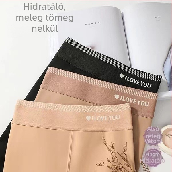 Női bélelt, vastag harisnya ősz–télre, bőrszínű, rugalmas, egy darabból