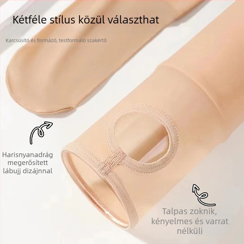 Női bélelt, vastag harisnya ősz–télre, bőrszínű, rugalmas, egy darabból