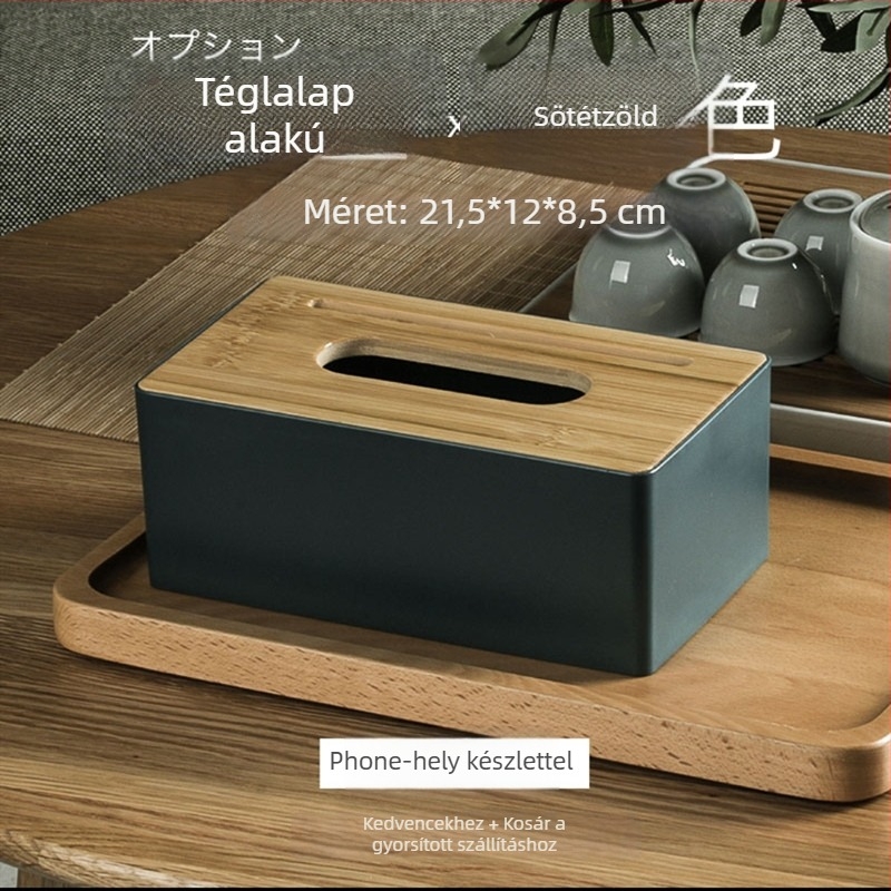 Műanyag papírzsebkendő-doboz, vízálló és sokoldalú, autóhoz, nappaliba és fürdőszobába, könnyű luxus stílus.