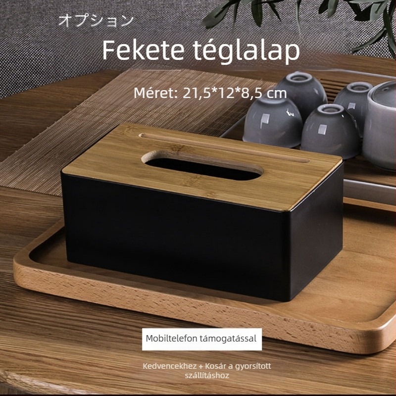 Műanyag papírzsebkendő-doboz, vízálló és sokoldalú, autóhoz, nappaliba és fürdőszobába, könnyű luxus stílus.