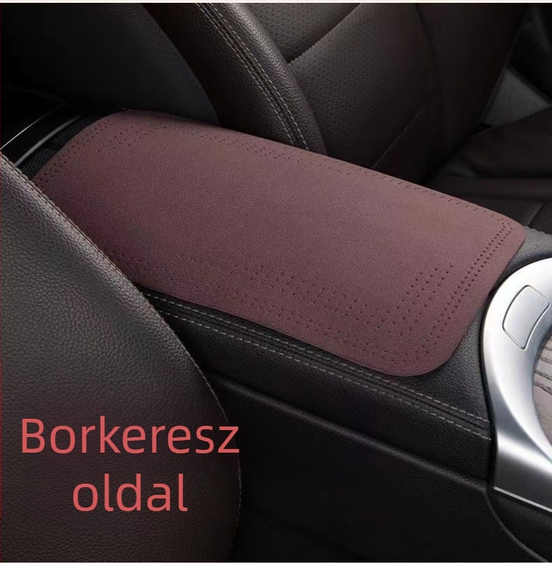 Autó kartámasz doboz párnahuzat hasított bőrből, univerzális illeszkedés, testre szabható