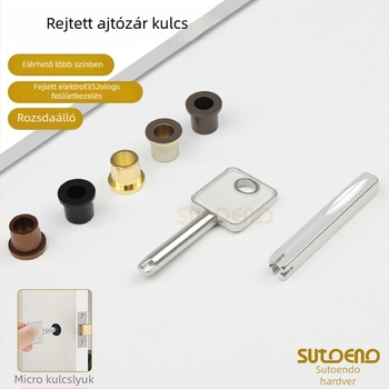 Sürgősségi kulcs a láthatatlan ajtózárhoz – univerzális kulcs; ötvözet, 43 g, modell: Univerzális kulcs