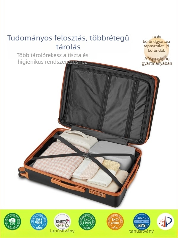 Saikit 28 hüvelykes ütésálló bőrönd szett, 3 darabos, TSA zár és bővíthető fogantyú, csíkos mintázat