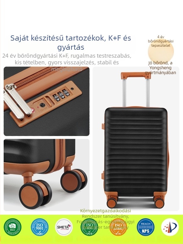 Saikit 28 hüvelykes ütésálló bőrönd szett, 3 darabos, TSA zár és bővíthető fogantyú, csíkos mintázat