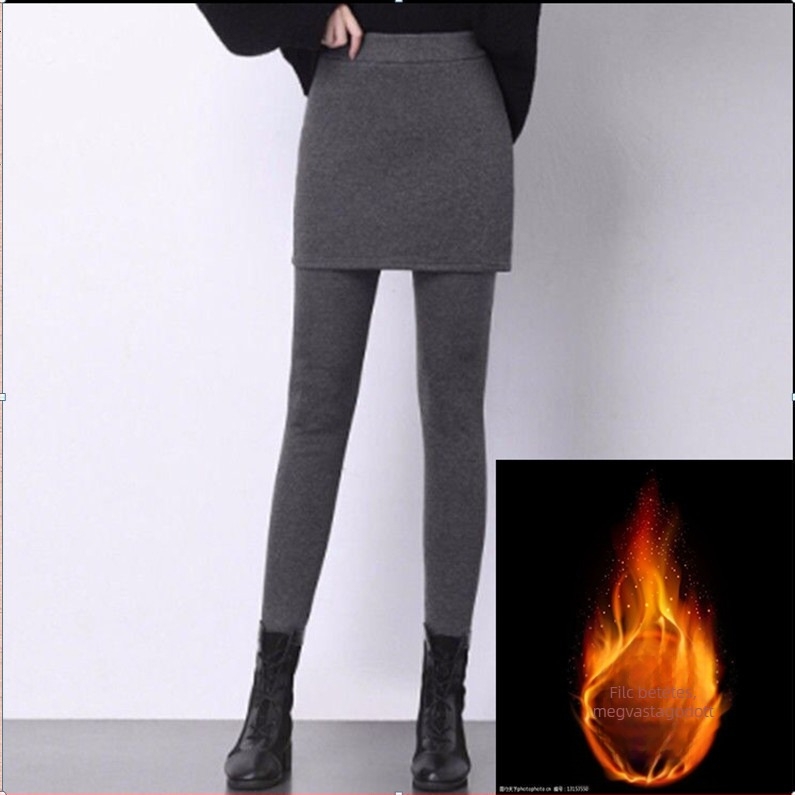 Női nadrág-szoknya illúzió, Modal anyag, hosszú nadrág, karcsúsító hatás, absztrakt minta, őszi 2025