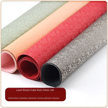 Termékfotózáshoz háttér, környezetbarát PU bőr, vízálló, modell Laser Dream Water Cube Background Leather