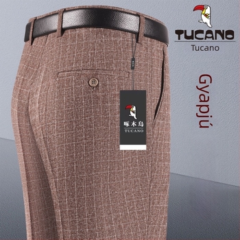 Férfi nadrág, egyenes szabás, pamut, őszi 2025